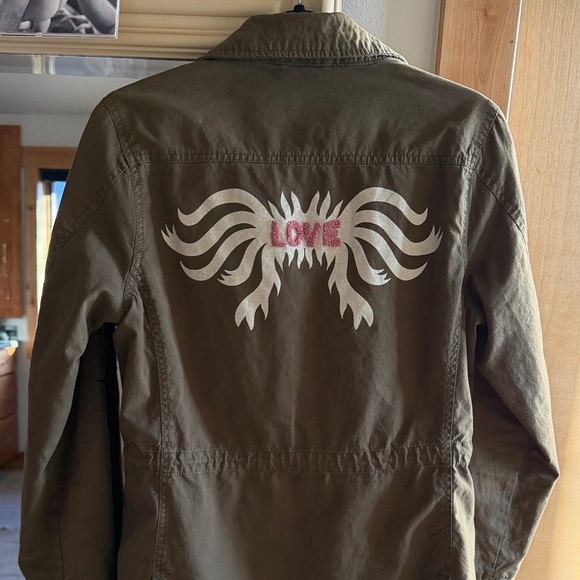 Scotch & Soda Khaki Green Jacket with Embroidery - Picture 4 of 8